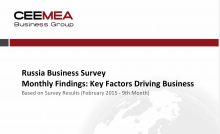 Russia Business Survey Monthly Findings: Key Factors Driving Business