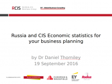 Russia and CIS Economic statistics for your business planning